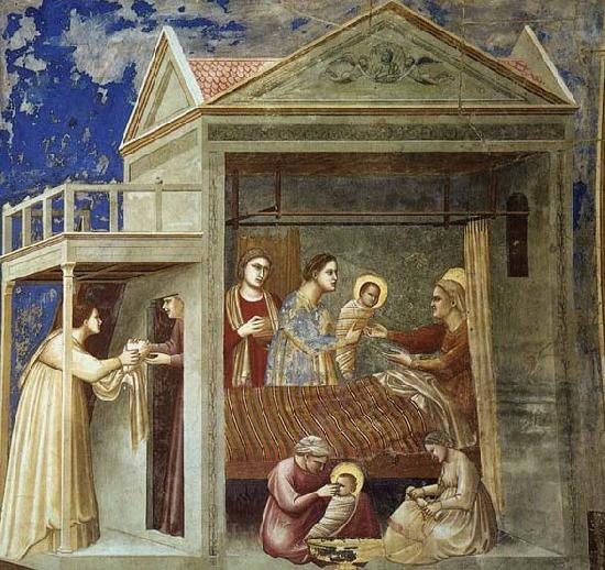 GIOTTO di Bondone The Birth of the Virgin Spain oil painting art
